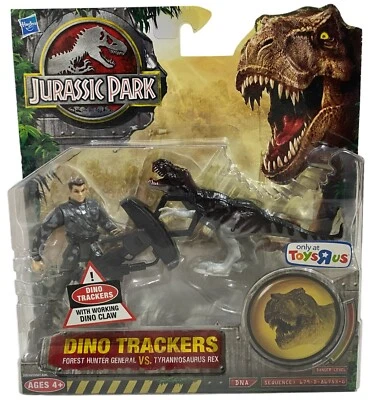 Парк Юрского периода Дино Трекеры Лесной Охотник Генерал против Тираннозавра Рекса НОВЫЙ 2009 - Изображение 1 из 2