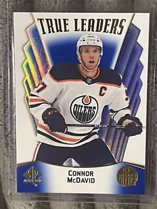 2021-22 SP authentische Connor McDavid True Leaders blau #TL-I Öler - Bild 1 von 2
