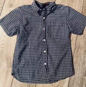 OP BOYS SHORT SLEEVE BUTTON UP SHIRT BLUE 6 - Picture 1 of 2