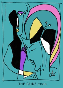 JACQUELINE DITT - The Cure ltd.ACEO Druck Grafik Miniatur ger.signiert - Bild 1 von 3