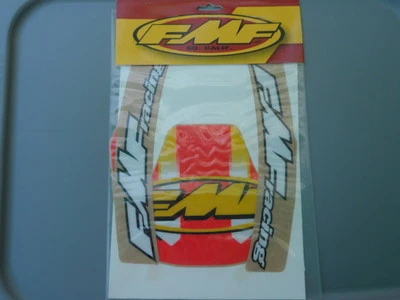 Nuevo de Lote Antiguo FMF Fast Honda Pequeño Guardabarros Delantero Kit Gráfico Rojo/Amarillo Parte # 011480 Foto 1 de 2