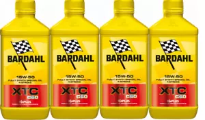 4 LITRI OLIO MOTO BARDAHL SINTETICO XTC C60 DUCATI KTM BMW 15 W 50 - Picture 1 of 1