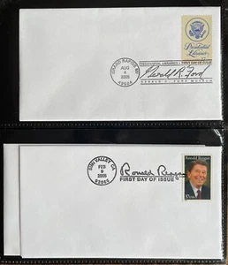 First Day Covers, Set of 5, US Presidents: Ford, Reagan (2), Washington, Madison - Picture 1 of 3