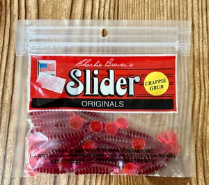 Charlie Brewer's - Slider Originals - 1 1/2" Crappie Grubs - Choose Color - Picture 1 of 5