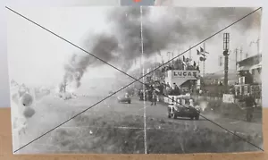 Photo originale 24 heures du Mans 1955 Accident mortel 10x17 cm - Bild 1 von 2