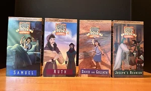 Vtg Animated Stories From The Bible VHS NEST Samuel Ruth David Goliath Joseph - Picture 1 of 14