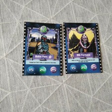 cartes collector TRADING CARD star wars BN - lot de 2 cartes sans double