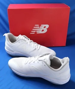 NIB New Balance White Metal Fresh Foam X 3000V6 Pearls Metal Cleats Size 15 - Picture 1 of 10