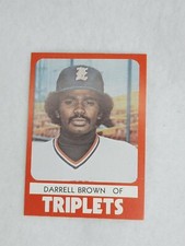 1980 TCMA Minor League Evansville Triplets #11 Darrell Brown M2