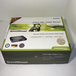 Siemens SpeedStream 2 puertos DSL/cable router SS2602 - NUEVO caja abierta nuevo - Imagen 1 de 10