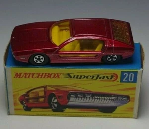 MATCHBOX SUPERFAST #20 LAMBORGHINI MARZAL WITH BOX ENGLAND NM CONDITION - Picture 1 of 6