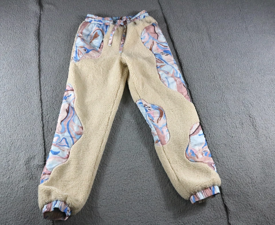 HELMSTEDT Pants Medium Multicolor Paisley Print Off-White Suave Lounge Teddy New - Image 1 of 4