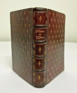 IMITATION DE JESUS-CHRIST Abbé BRAYE XIXe MINIATURE BELLE RELIURE ROYALISTE - Picture 1 of 8