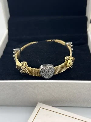 PANDORA Reflexions Bracelet  Gold Tone WITH CHARMS INCLUDED 6.7” - Image 1 of 4