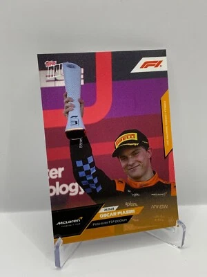 2023 Topps Now Formula 1  Oscar Piastri #051 1st First Ever F1 Podium 51 McLaren - Image 1 of 2