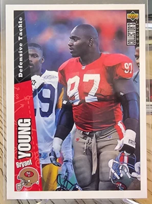 1996 Upper Deck Collector's Choice Bryant Young #194 49ers - Image 1 of 2