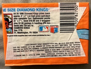 1990 Donruss Baseball Card Wax Pack Dan Schatzeder Astros Showing On Back Bottom