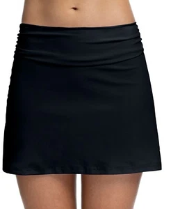 NUEVO CON ETIQUETAS Profile by Gottex Negro Tutti Frutti Cintura Alta Traje de Baño Falda XS ymy2621 - Imagen 1 de 2