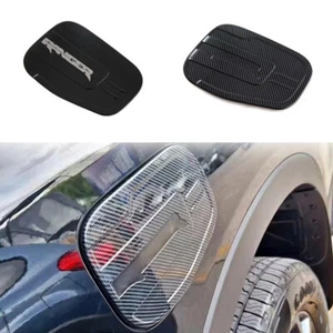 Glossy Black Car Gas Oil Fuel Tank Cap Cover Trim For Ford Ranger 2023 2024 2025 - Foto 1 di 9