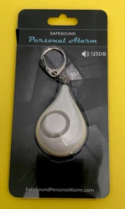 Safe Sound Personal Alarm White Keychain Emergency Protection Peace Of Mind - Picture 1 of 3