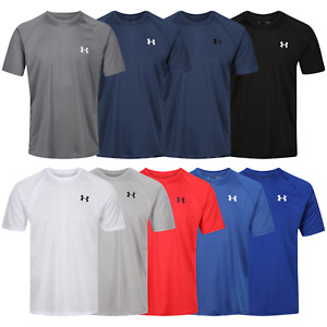 New Mens Under Armour T Shirt Short Sleeve Crew Neck HeatGear Sports Breathable