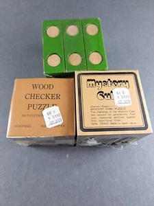 3 Mystery Cube Puzzles Unopened Vintage L.S. Ayres - Picture 1 of 22