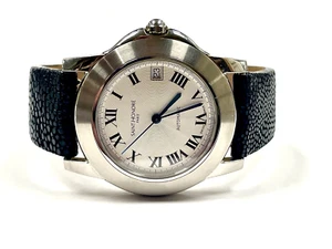SAINT HONORE TROCADERO AUTOMATIC WATCH 40mm STAINLESS STEEL GALUCHAT/STINGRAY - Picture 1 of 10