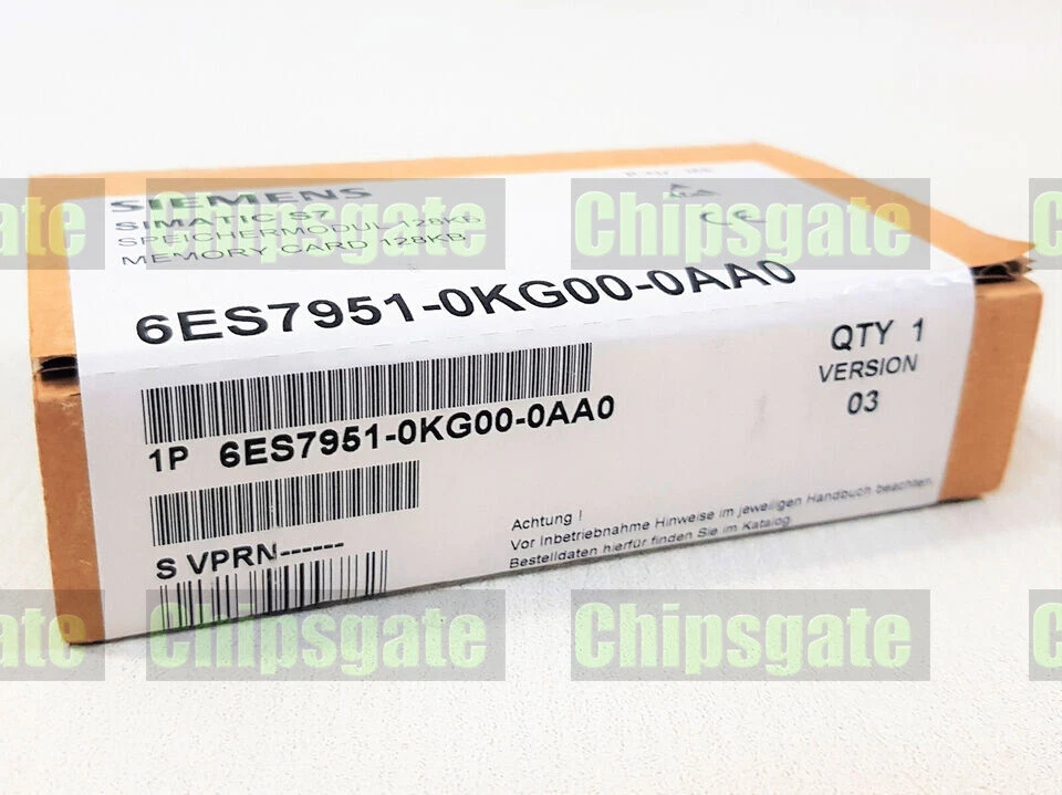 1PC SIEMENS 6ES7951-0KG00-0AA0 SIMATIC S7 Memory Card - Bild 1 von 1