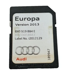 Audi RMC Satellite Navigation SAT NAV SD -8X0 919 884 E- Maps 2013 UK EUROPE - Picture 1 of 1