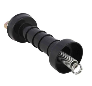 5x Electric Fence Gate Handle Compact Insulated Spring Handles with Hook Black - Picture 1 of 8