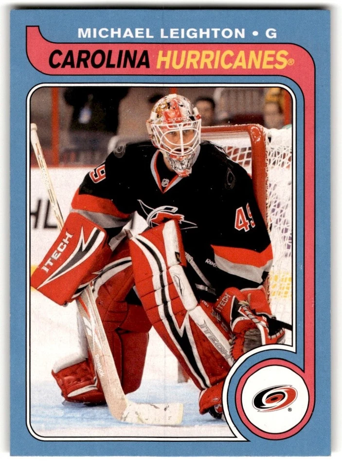 2008-09 O-Pee-Chee '79-80 Retro Michael Leighton #715 Carolina Hurricanes - Image 1 of 2