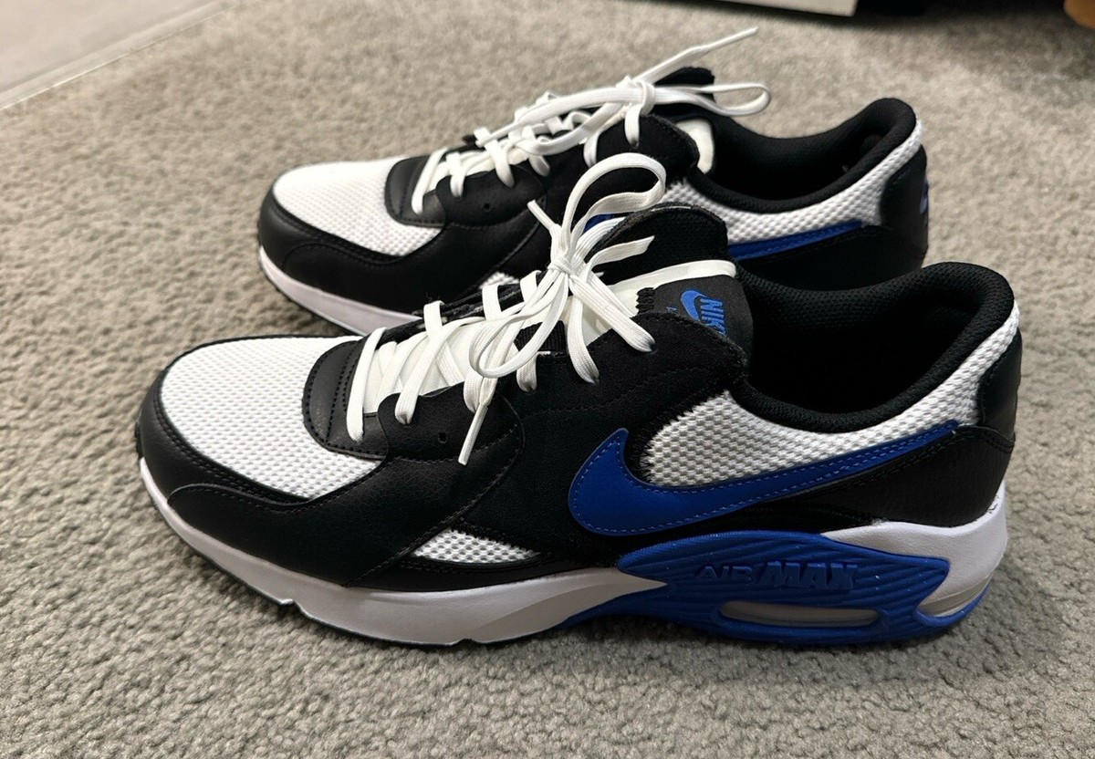 nike air max excee white black royal