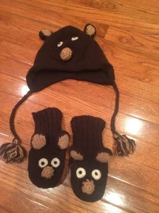 Boys Nirvana Design Hat And Gloves Boys 100% Wool Fleece Lining/ Polyester. - Picture 1 of 1