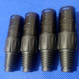 4Pcs NEUTRIK Balanced 3Pin XLR Microphone Repair Upgrade Plug Connector DIY New - Picture 1 of 7