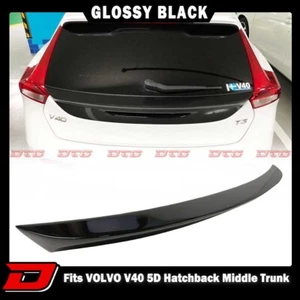 13-19 Fits VOLVO V40 5D Hatchback DTO Rear Middle Trunk Spoiler Paint Black - Picture 1 of 7
