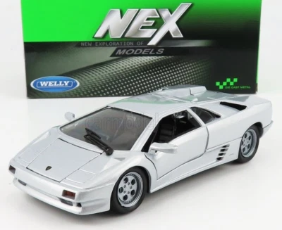 WELLY WE29374S LAMBORGHINI DIABLO 1995 SILVER 1:24 Modellino - Immagine 1 di 2