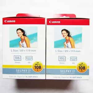 KL-36IP 3PACK×2 / Official CANON color ink / paper set L size SELPHY CP Series - Picture 1 of 3