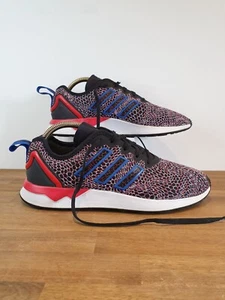 Adidas ZX Flux ADV Flyknit scarpe da ginnastica per corsa/palestra nere multi taglia UK 7 - Foto 1 di 12