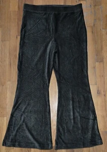 Pantalones cortos Aerie para mujer acampanados ranurados terciopelo cintura alta acanalados verdes XL nuevos con etiquetas - Imagen 1 de 11