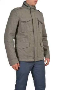 Ballantyne Brown 100% Wool Hooded Insulated Jacket Coat Size M Retail $1050 - Picture 1 of 7
