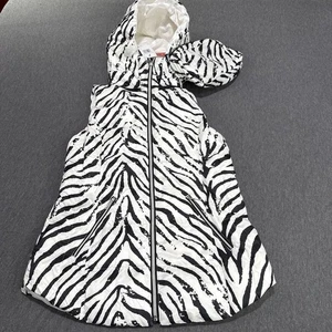 My Anorak 50172CAMP gefütterte Daunenweste Damen Zebramuster S weiß schwarz neu mit Etikett - Bild 1 von 14