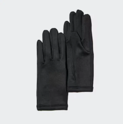 UNIQLO HEATTECH Guantes Pantallas Táctiles Amigables Negro Gris Mujer... - Imagen 1 de 4