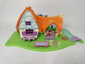 (No Figures) VTG 1995 Polly Pocket Disney Snow White Cottage Lights Up Bluebird - Picture 1 of 7