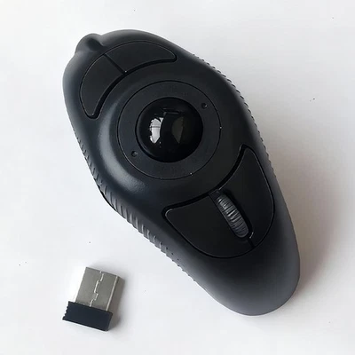 Brand New Portable Wireless USB Handheld Finger Trackball Mouse Computer Mice - Image 1 of 4