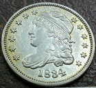 US 1834 CAPPED BUST HALF DIME US 1834 CAPPED BUST HALF DIME