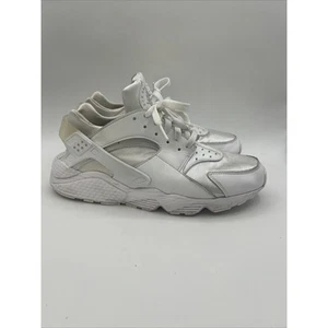 Nike Air Huarache Triple White Pure Platinum Sneakers DD1068-102 Mens Size 11 - Picture 1 of 11