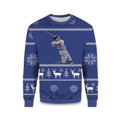 2025 Aaron Judge 99 Yankees Ugly Christmas Sweater - Xmas Gift - Image 1 of 4