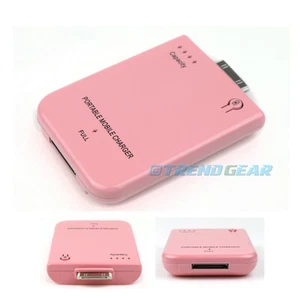 2800MAH EXTERNAL PINK BATTERY POWER CHARGER 30-PIN IPHONE 4S 4 3GS IPOD CLASSIC - Zdjęcie 1 z 1