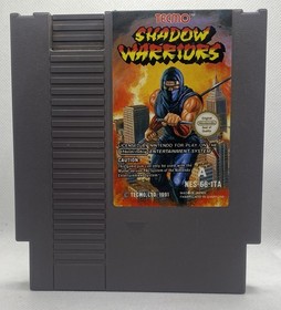 Shadow Warriors Nintendo NES PAL *Cartridge Only*