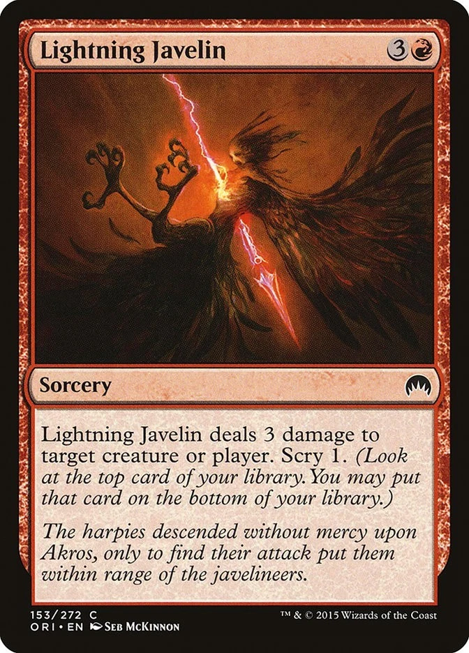Lightning Javelin Origins ORI # 153 Magic Mtg Foil - Image 1 of 1